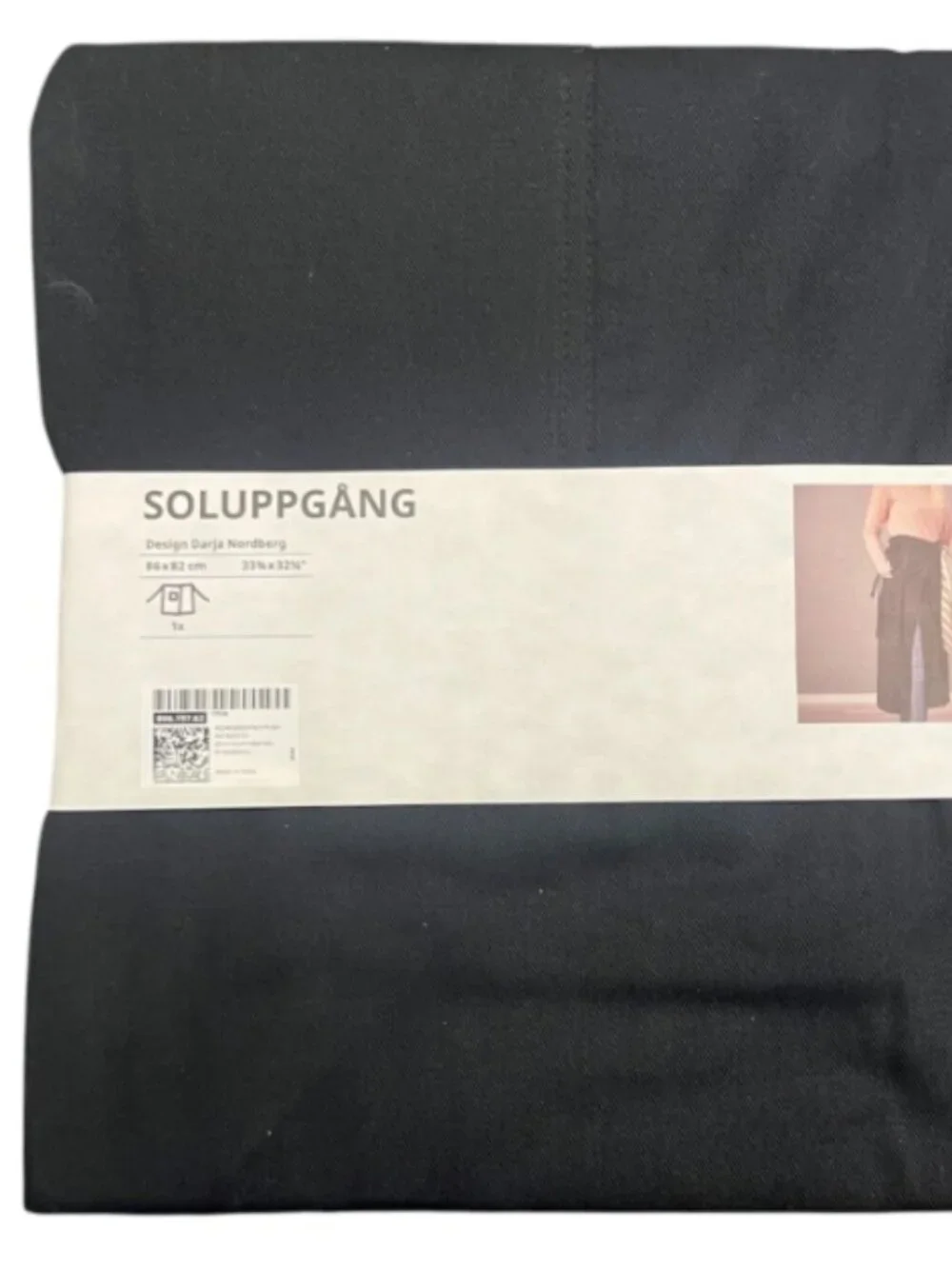 SOLUPPGÅNG 806.197.62 Waist apron, black, 34x33